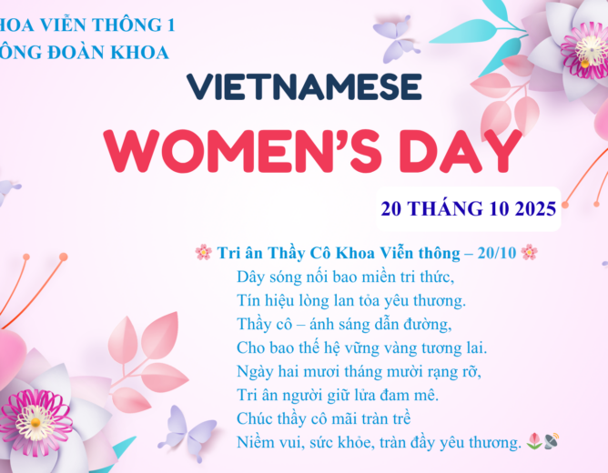 Khoa Viễn thông 1 tổ chức buổi gặp mặt và liên hoan chào mừng Ngày Phụ nữ Việt Nam 20/10