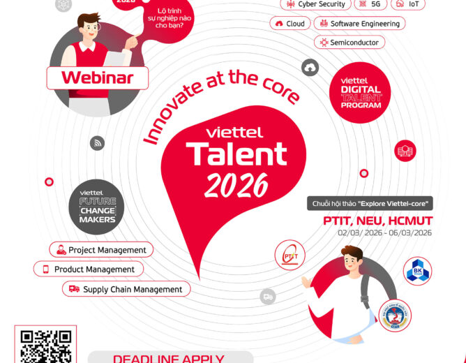 Viettel Digital Talent & Viettel Future Changemakers chính thức mở cổng đăng ký năm 2026