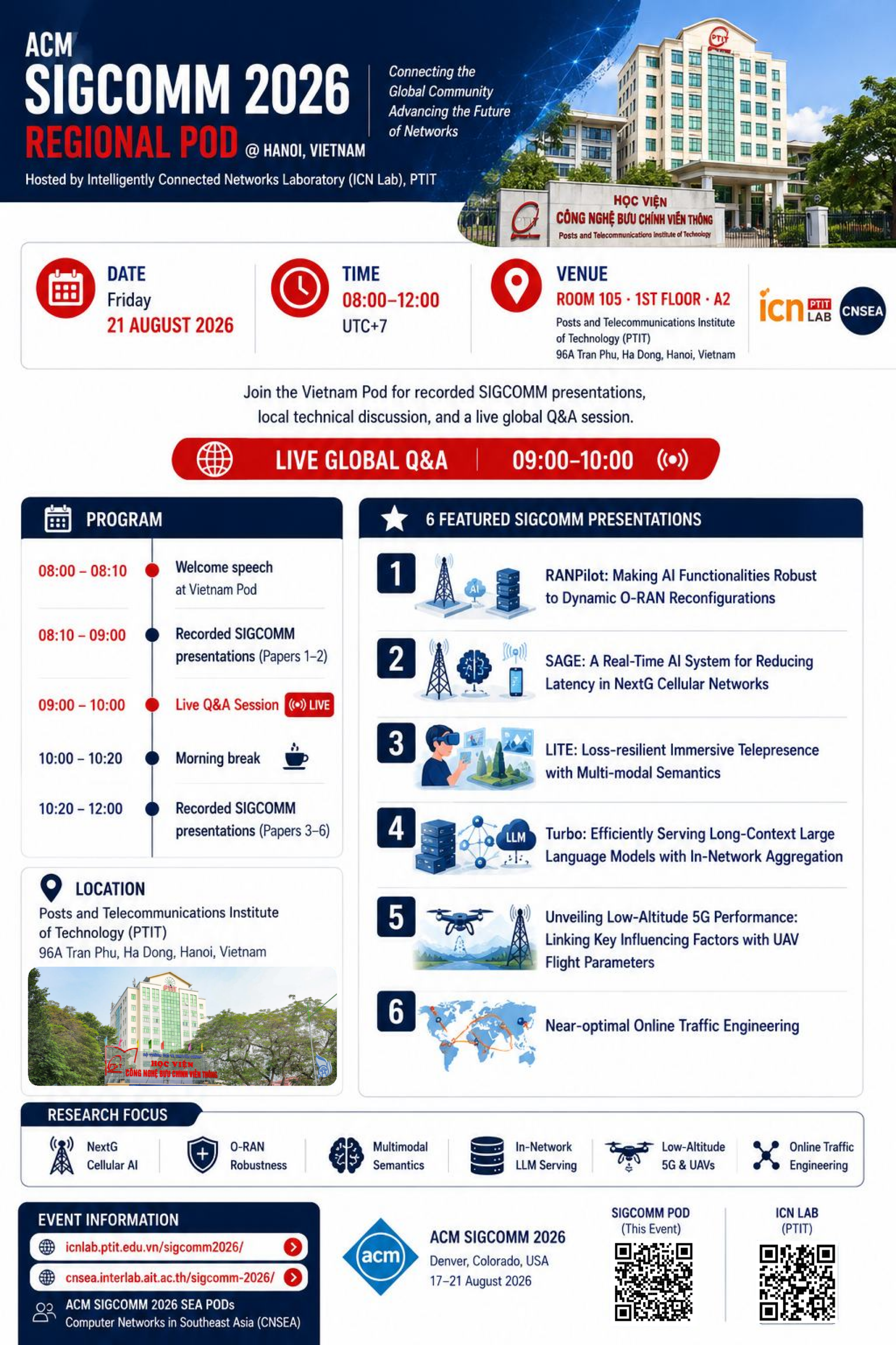 EVENT REGISTRATION: ACM SIGCOMM 2026 REGIONAL POD @ HANOI, VIETNAM