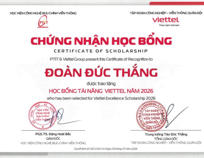 🎉 BIG NEWS FROM ICN LAB: CONGRATULATIONS TO DOAN DUC THANG! 🎓✨